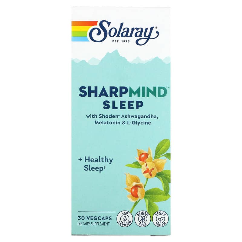Solaray SharpMind Sleep 30 Vegcaps 76280507874