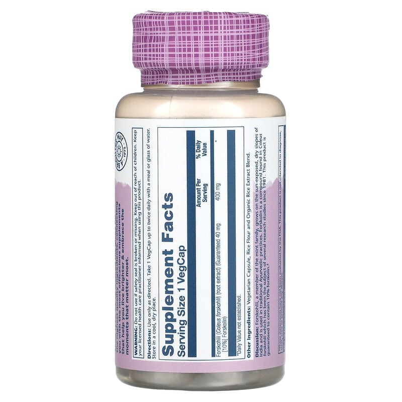 Solaray, Super Forskohlii Root Extract, 400 mg, 60 VegCaps 76280644753
