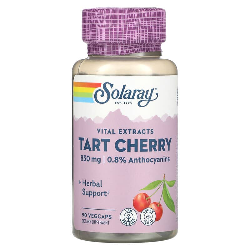 Solaray Tart Cherry 850 mg 90 VegCaps 76280033557