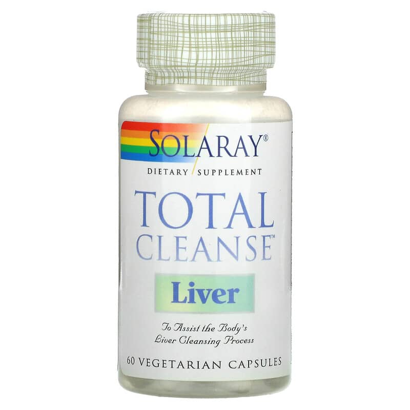 Solaray Total Cleanse Liver 60 Vegetarian Capsules 76280083637