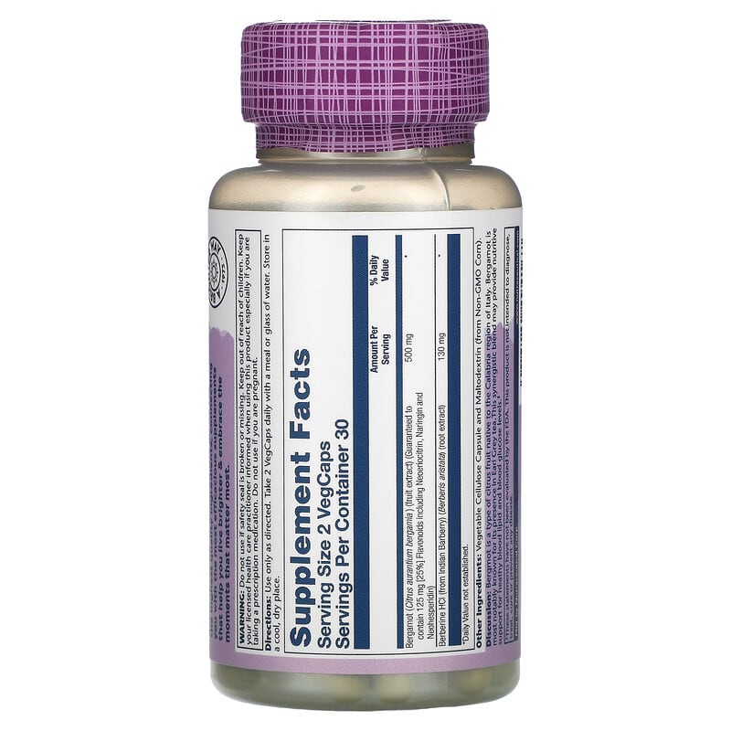Solaray, Vital Extracts, Bergamot, 500 mg, 60 Vegcaps 76280494167