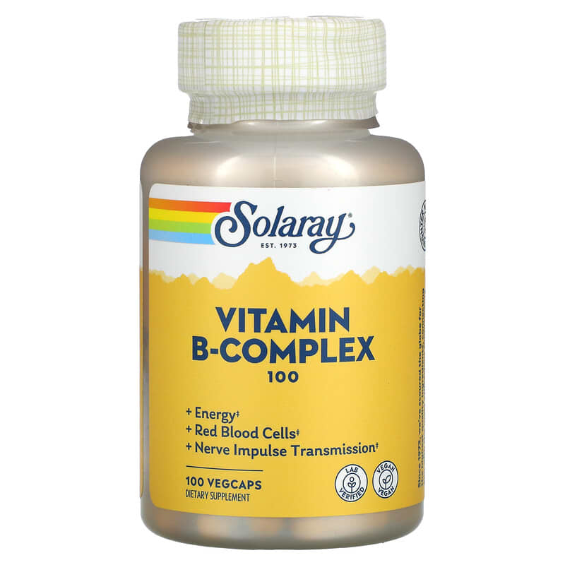 Solaray Vitamin B-Complex 100 100 VegCaps 76280043013