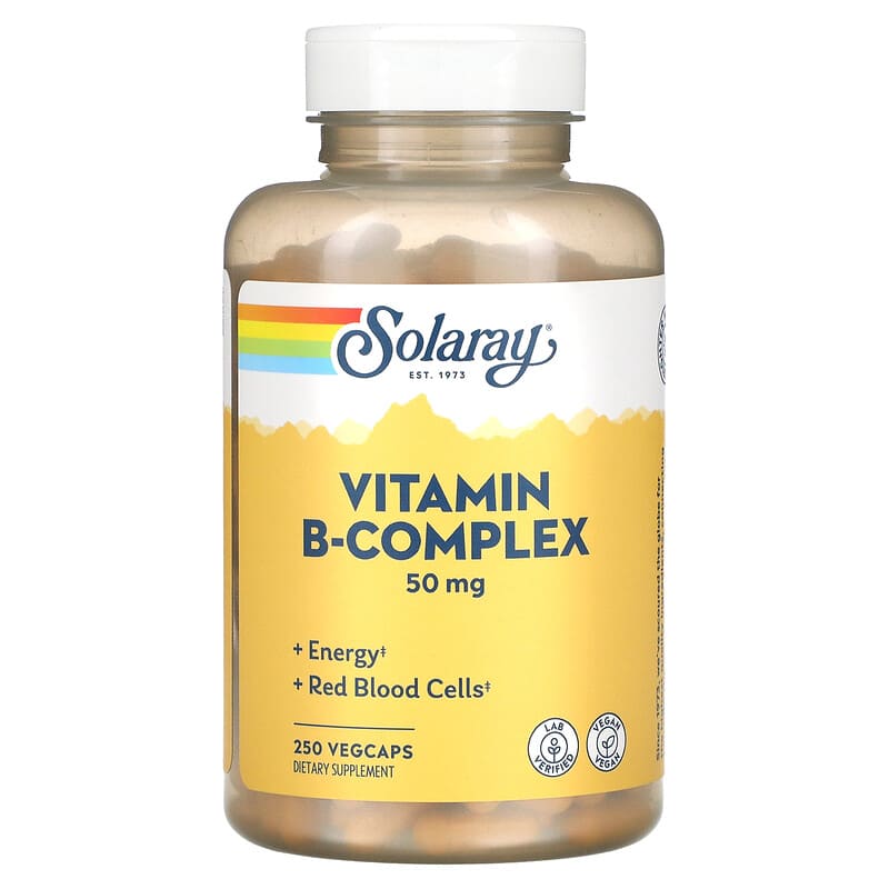Solaray Vitamin B-Complex 50 mg 250 VegCaps 76280042726