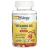 Solaray Vitamin D3 Gummies Natural Peach Mango & Strawberry 25 mcg 60 Gummies 76280672299