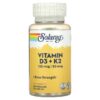 Solaray Vitamin D3 + K2 120 VegCaps 76280574456