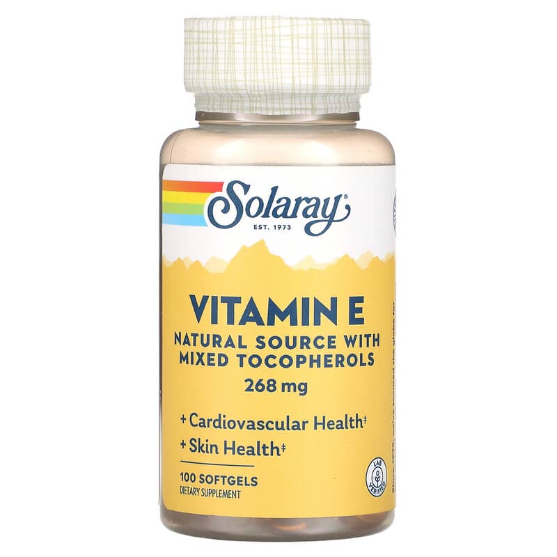 Solaray Vitamin E 268 mg 100 Softgels 76280041637