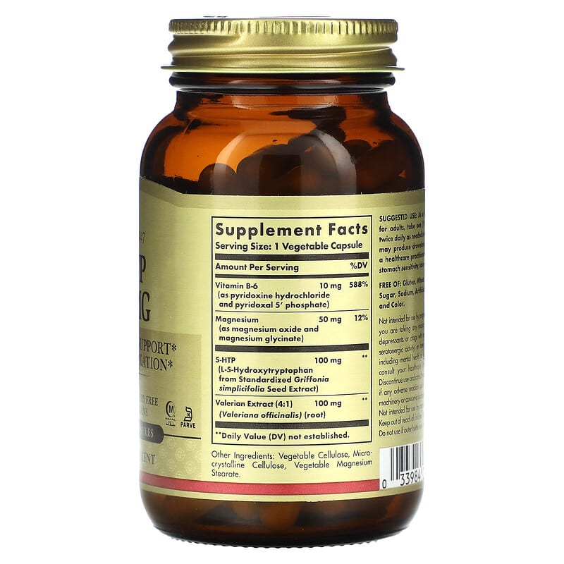 Solgar, 5-HTP, 100 mg, 90 Vegetable Capsules 33984014534