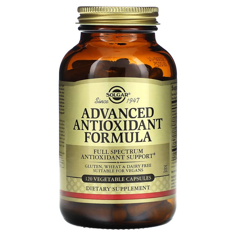 Solgar Advanced Antioxidant Formula 120 Vegetable Capsules 33984010352