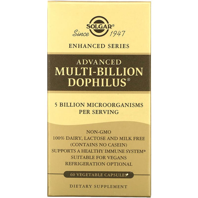 Solgar Advanced Multi-Billion Dophilus 60 Vegetable Capsules 33984000391