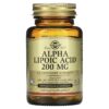 Solgar Alpha Lipoic Acid 200 mg 50 Vegetable Capsules 33984000582