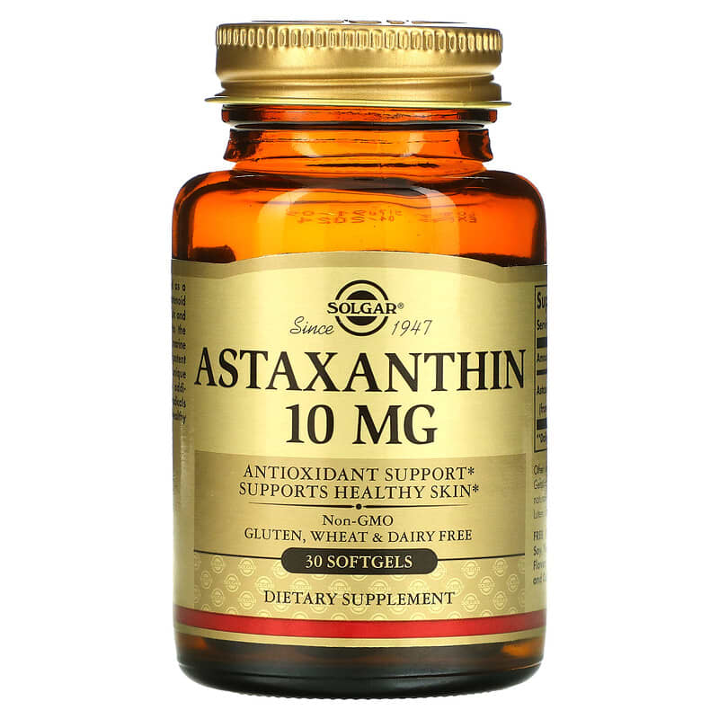 Solgar Astaxanthin 10 mg 30 Softgels 33984362048