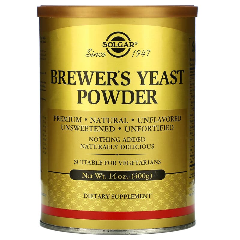 Solgar Brewer's Yeast Powder 14 oz (400 g) 33984003804