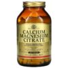 Solgar Calcium Magnesium Citrate 250 Tablets 33984005105