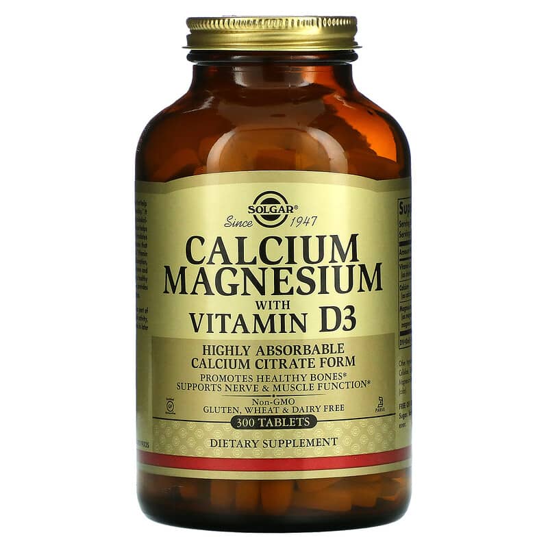 Solgar Calcium Magnesium with Vitamin D3 300 Tablets 33984005198