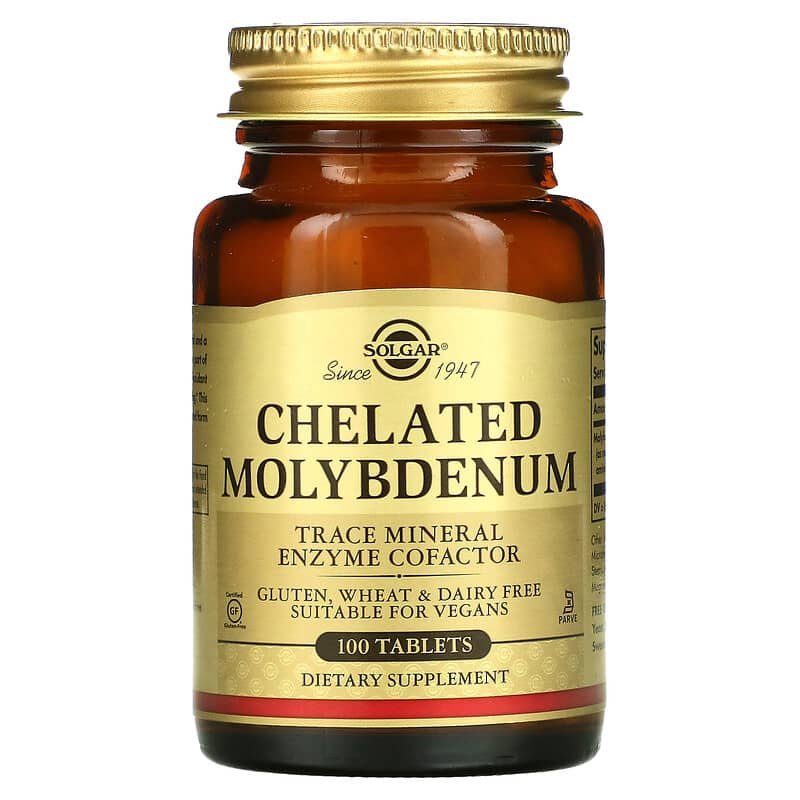 Solgar Chelated Molybdenum 100 Tablets 33984007406