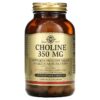 Solgar Choline 350 mg 100 Vegetable Capsule 33984008304