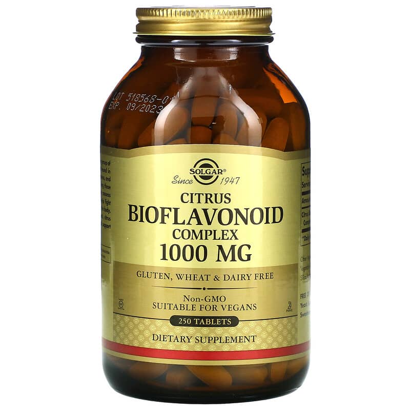 Solgar Citrus Bioflavonoid Complex 1,000 mg 250 Tablets 33984009219
