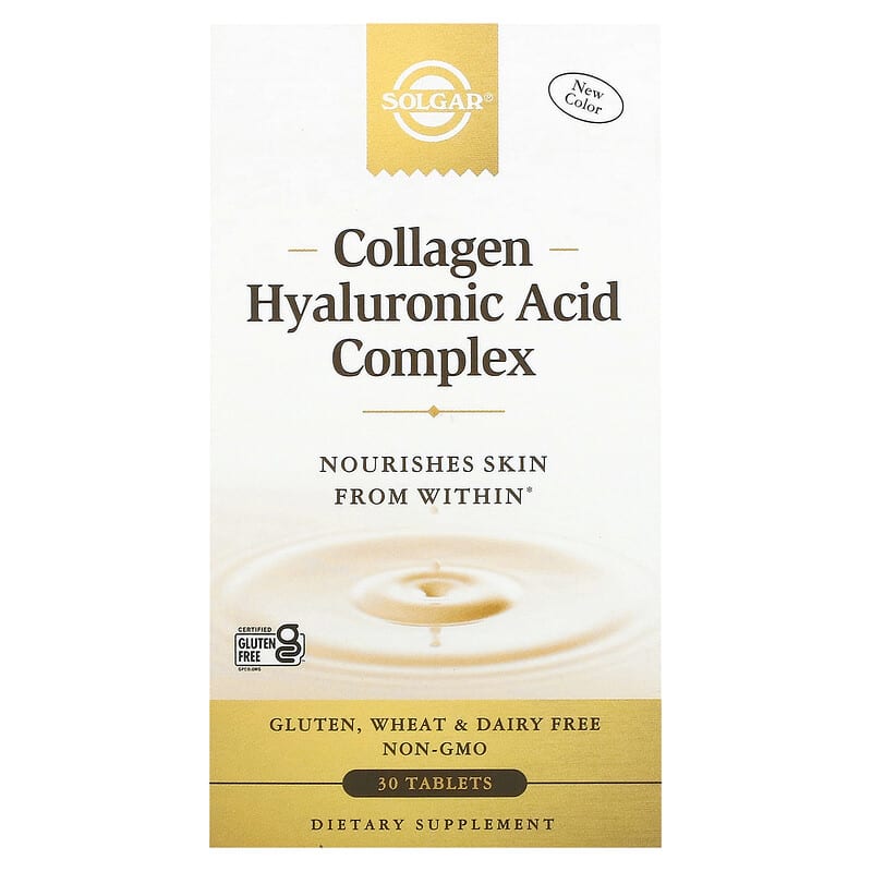 Solgar Collagen Hyaluronic Acid Complex 30 Tablets 33984014176