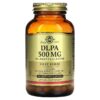 Solgar DLPA DL-Phenylalanine Free Form 500 mg 100 Vegetable Capsules 33984010116