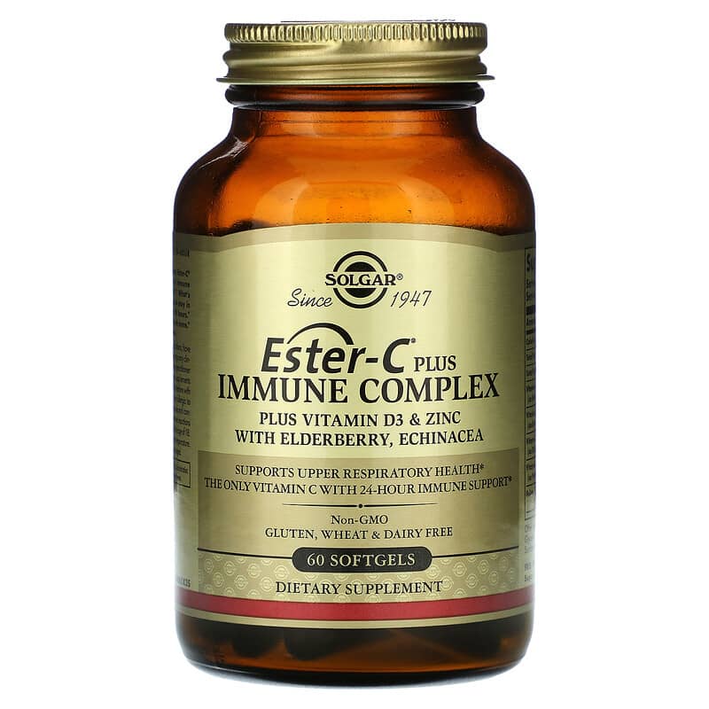 Solgar, Ester-C Plus Immune Complex, 60 Softgels 33984006836