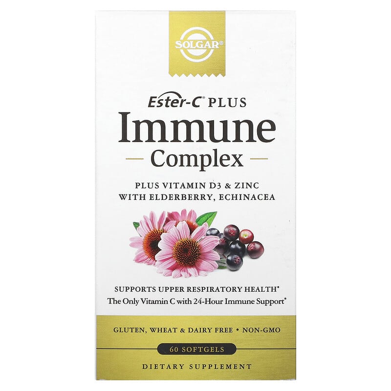 Solgar Ester-C Plus Immune Complex 60 Softgels 33984006836