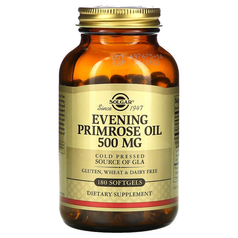 Solgar Evening Primrose Oil 500 mg 180 Softgels 33984010437