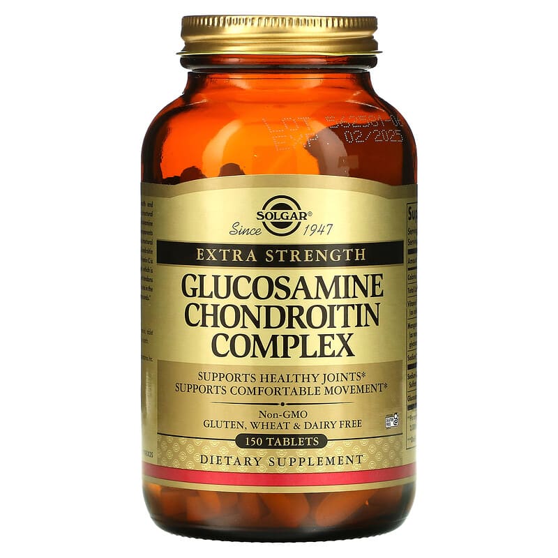 Solgar Extra Strength Glucosamine Chondroitin Complex 150 Tablets 33984012882