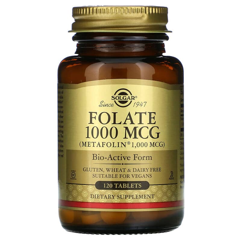 Solgar Folate 1,000 mcg 120 Tablets 33984535961