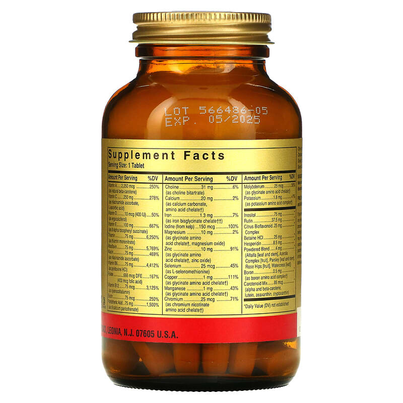 Solgar, Formula V, VM-75, Multiple Vitamins with Chelated Minerals, 90 Tablets 33984011823