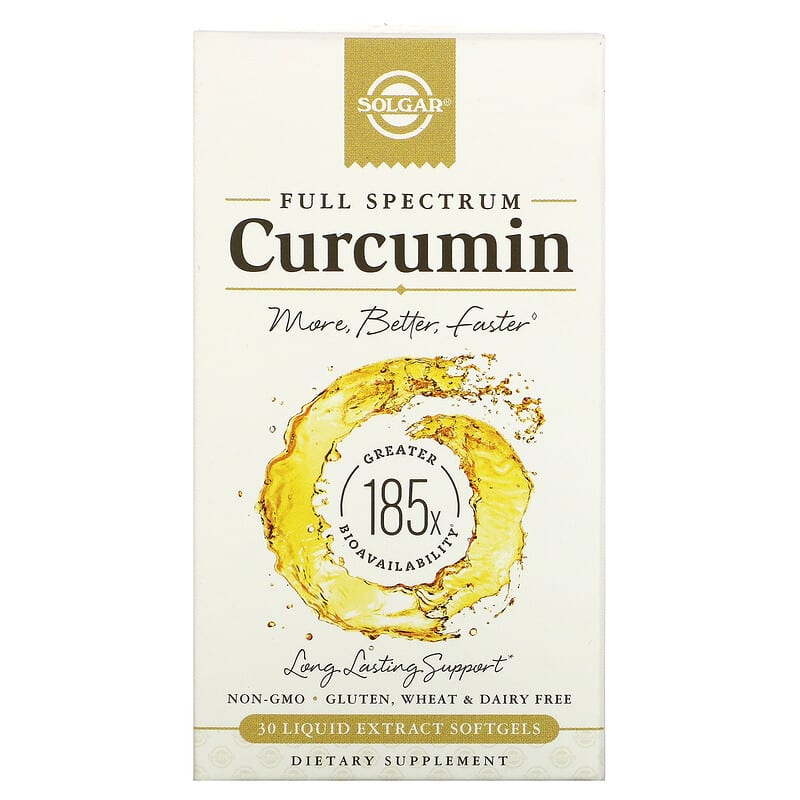 Solgar Full Spectrum Curcumin 30 Liquid Extract Softgels 33984595972