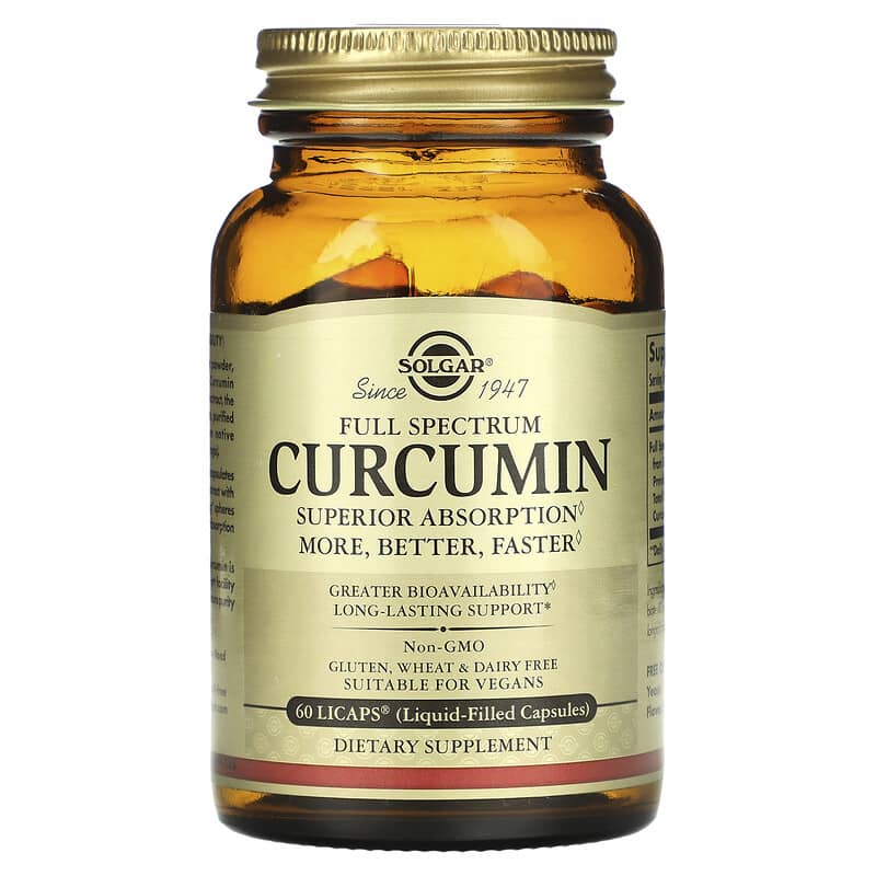 Solgar, Full Spectrum Curcumin, 60 Licaps 33984547070