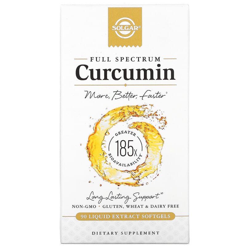Solgar Full Spectrum Curcumin 90 Liquid Extract Softgels 33984547087
