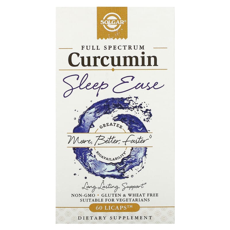 Solgar Full Spectrum Curcumin Sleep Ease 60 Licaps 33984005525