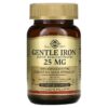 Solgar Gentle Iron 25 mg 90 Vegetable Capsules 33984012493