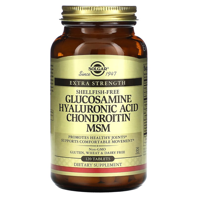 Solgar Glucosamine Hyaluronic Acid Chondroitin MSM 120 Tablets 33984013179
