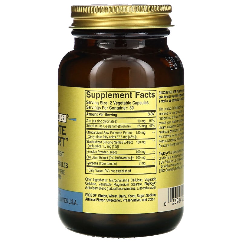 Solgar, Gold Specifics, Prostate Support, 60 Vegetable Capsules 33984022959