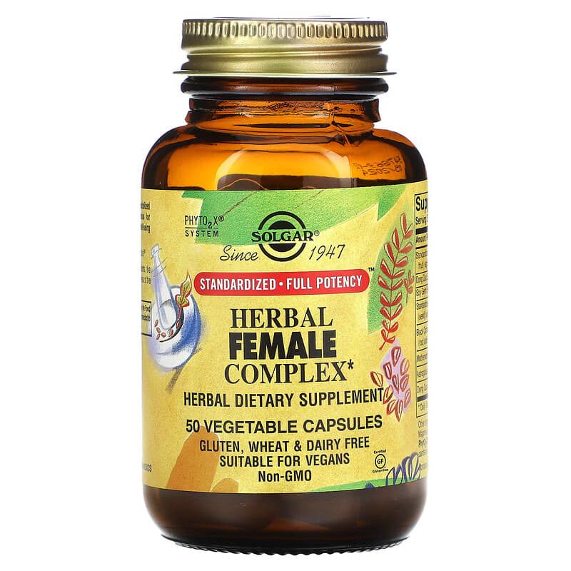Solgar Herbal Female Complex 50 Vegetable Capsules 33984041639