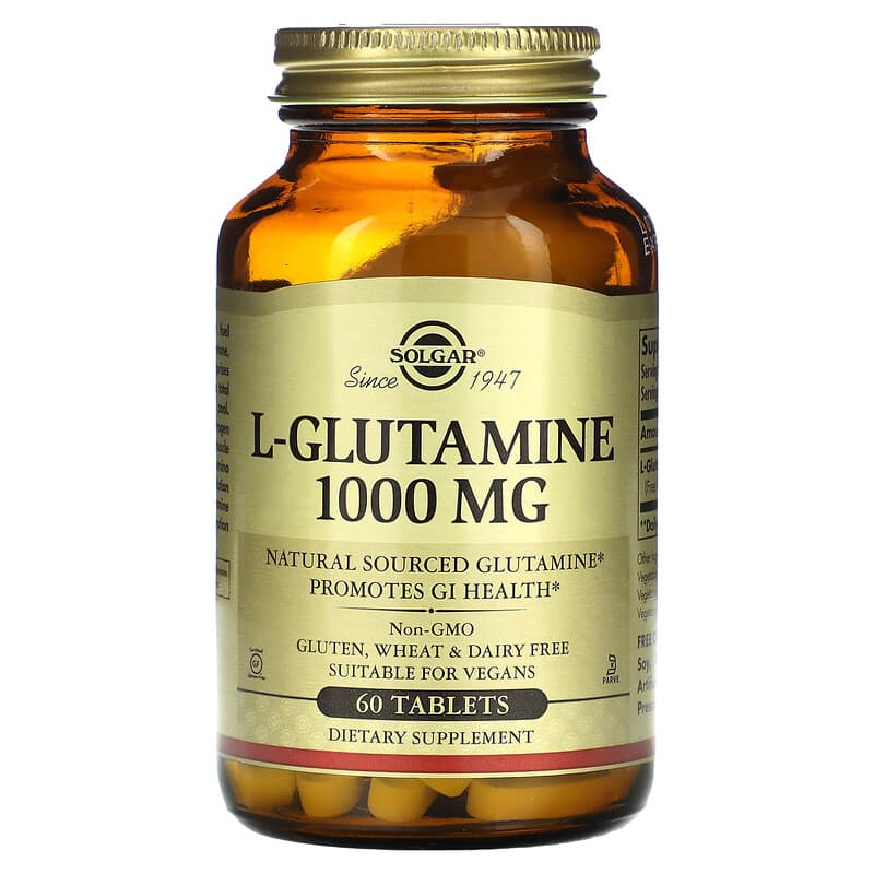 Solgar L-Glutamine 1,000 mg 60 Tablets 33984012547