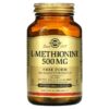 Solgar L-Methionine 500 mg 90 Vegetable Capsules 33984017542