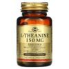Solgar L-Theanine Free Form 150 mg 60 Vegetable Capsules 33984027060