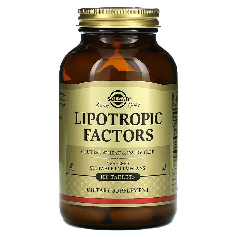 Solgar Lipotropic Factors 100 Tablets 33984015814
