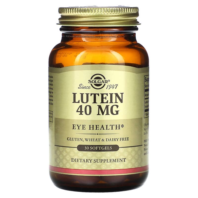 Solgar Lutein 40 mg 30 Softgels 33984016774