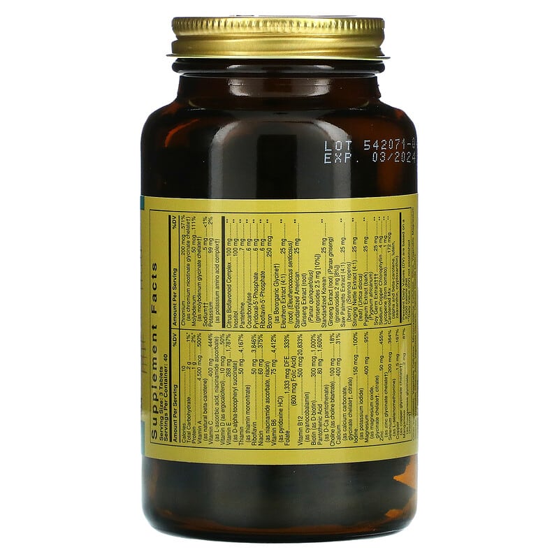 Solgar, Male Multiple, 120 Tablets 33984012066