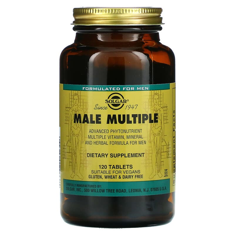 Solgar Male Multiple 120 Tablets 33984012066