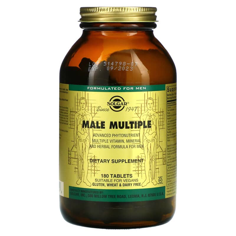 Solgar Male Multiple 180 Tablets 33984017146