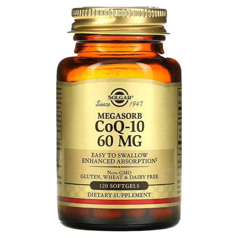 Solgar Megasorb CoQ-10 60 mg 120 Softgels 33984009585