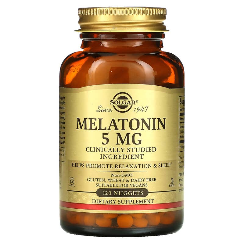 Solgar Melatonin 5 mg 120 Nuggets 33984019379