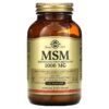 Solgar MSM (Methylsulfonylmethane) 1,000 mg 120 Tablets 33984017344
