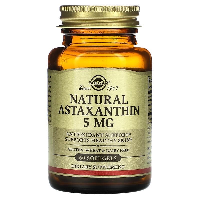 Solgar Natural Astaxanthin 5 mg 60 Softgels 33984000711