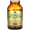 Solgar Naturally Sourced Vitamin E 268 mg (400 IU) 250 Softgels 33984035423